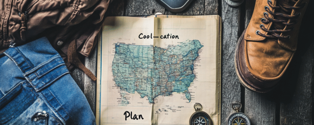 Coolcation wellness experience with yoga in a forest retreat