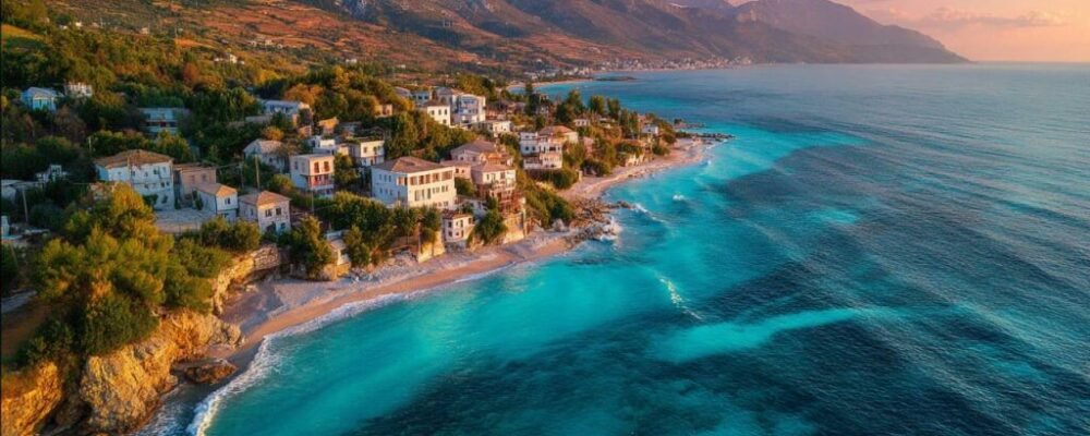 Albanian Riviera as a travel dupe for Santorini